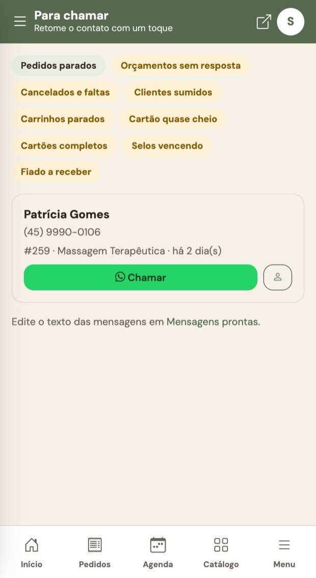 Para chamar