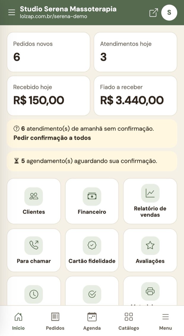 Aviso no Início