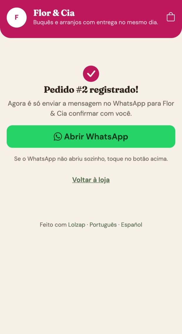 Pedido enviado