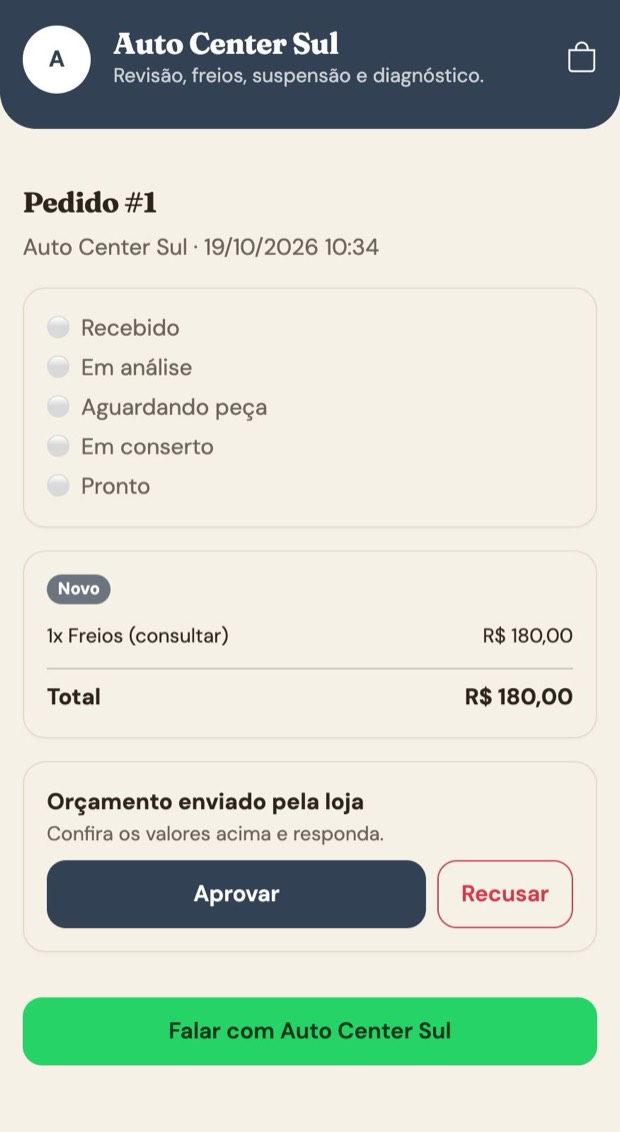 Aprovar ou recusar