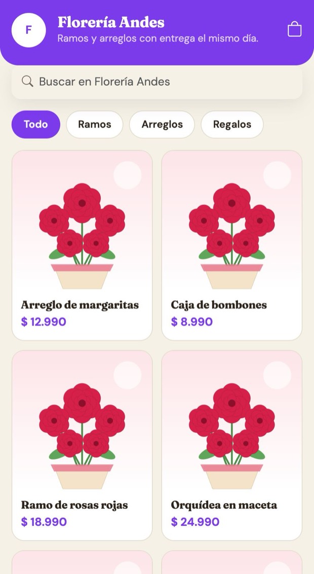 Vitrine em espanhol